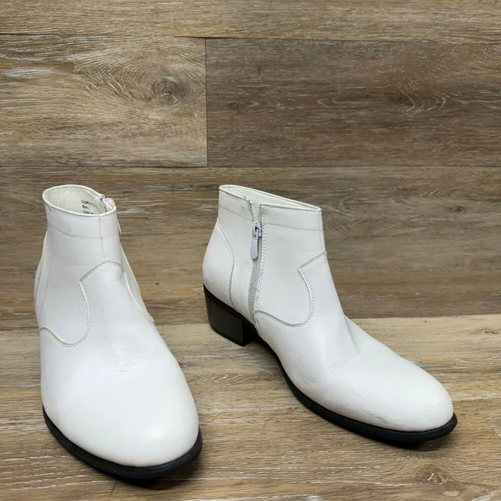 Krazy Shoe Artists Evis White Diamonds Ankle Boot Men's Size 7